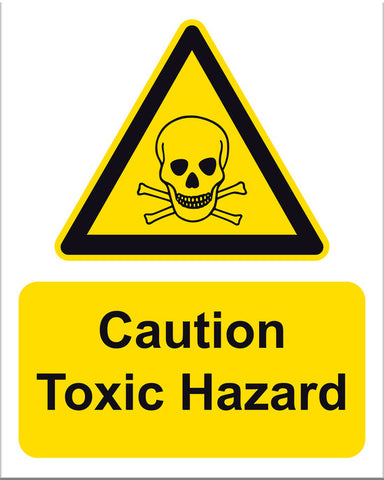 Caution Toxic Hazard Sign - Markit Graphics