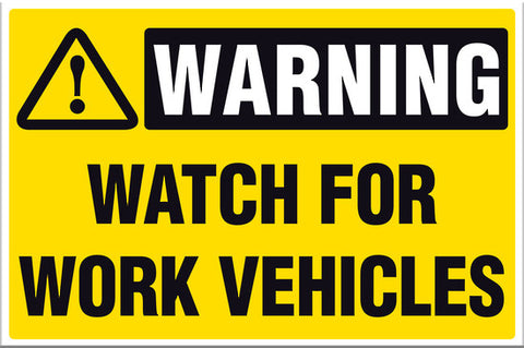 Warning Watch For Work Vehicles - Markit Graphics