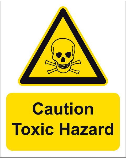 Caution Toxic Hazard Sign - Markit Graphics