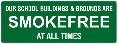 Our School and Buildings are smokefree at all times - Markit Graphics