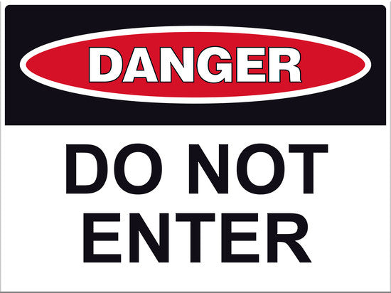 Danger Do Not Enter Sign - Markit Graphics