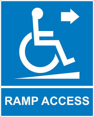 Ramp Access Up Sign - Markit Graphics