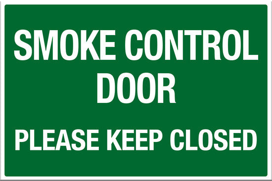 Smoke Control Door Please Keep Closed - Markit Graphics