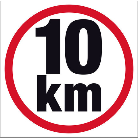 10 km Sign - Markit Graphics