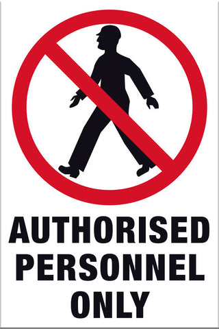 Authorised Personnel Only Sign - Markit Graphics