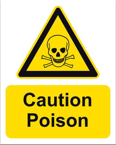 Caution Poison Sign - Markit Graphics
