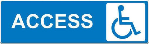 Wheelchair Access Sign-PVC General Signs-Markit Graphics Made in NZ