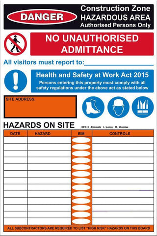 Site Safe 3 Sign - Markit Graphics