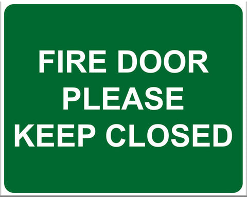 Fire Door Please Keep Closed Sign (Large Version) - Markit Graphics