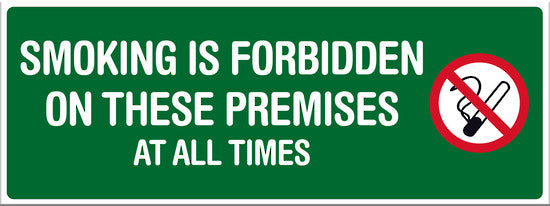 Smoking is Forbidden on these premises at all times - Markit Graphics