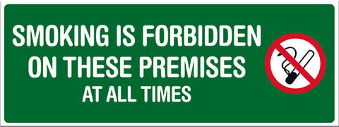 Smoking is Forbidden on these premises at all times - Markit Graphics