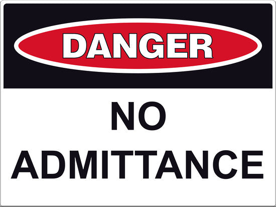 Danger No Admittance Sign - Markit Graphics