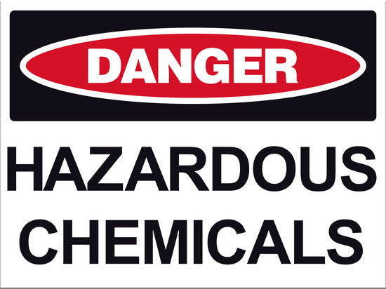 Danger Hazardous Chemicals Sign - Markit Graphics