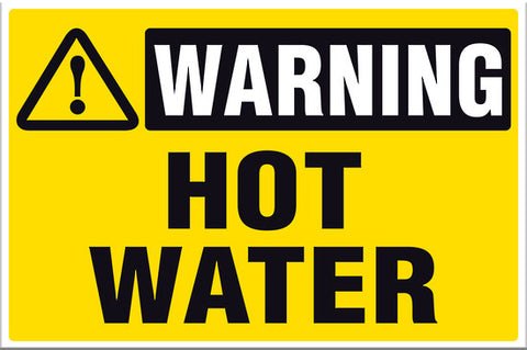 Warning Hot Water - Markit Graphics