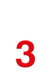 ALPHA STICK - 25ASR (Numbers 0 to 9) - 25mm