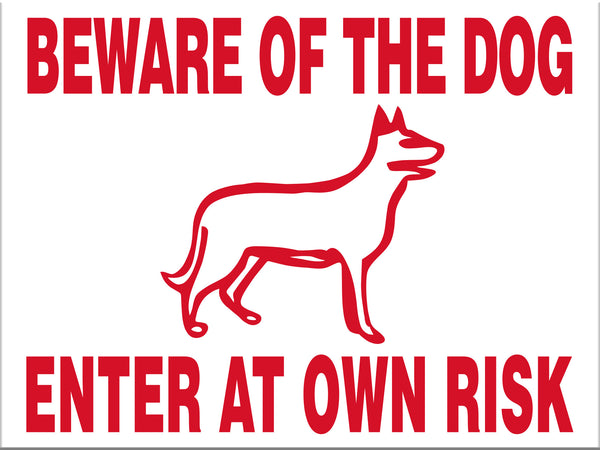 Beware of the Dog Enter at Own Risk - Markit Graphics