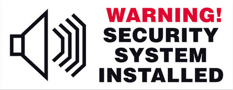 WARNING! SECURITY SYSTEM INSTALLED - Markit Graphics