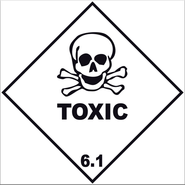 Toxic 6.1 Labels - 10 Pack