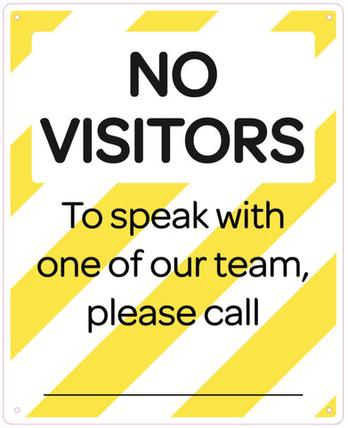 PVCI1349 No Visitors