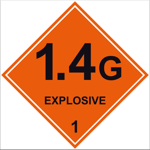 Explosive 1.4G Labels - 10 Pack