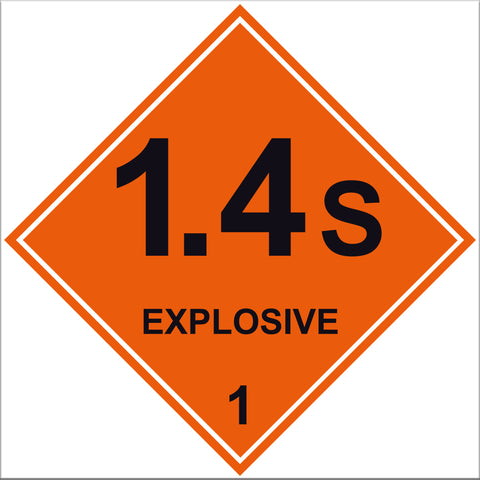Explosive 1.4S Labels - 10 Pack