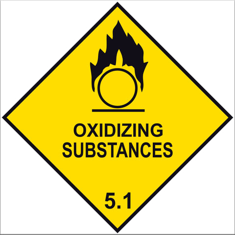Oxidizing Substances 5.1 Labels - 10 Pack