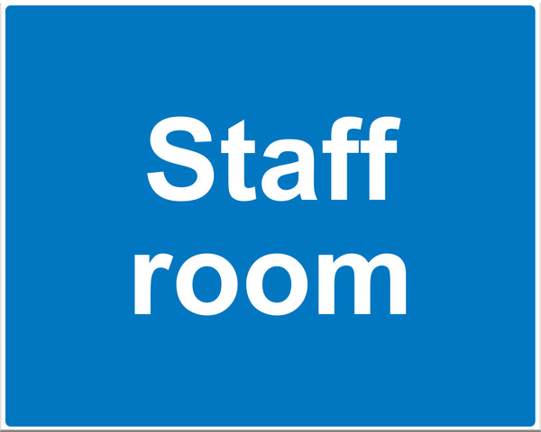 Staff Room Sign
