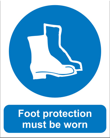Foot Protection Must Be Worn - Markit Graphics