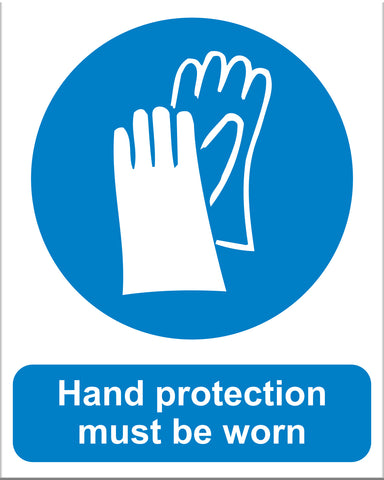 Hand Protection Must Be Worn - Markit Graphics