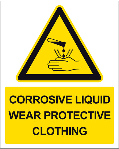 Caution Corrosive Liquid - Markit Graphics