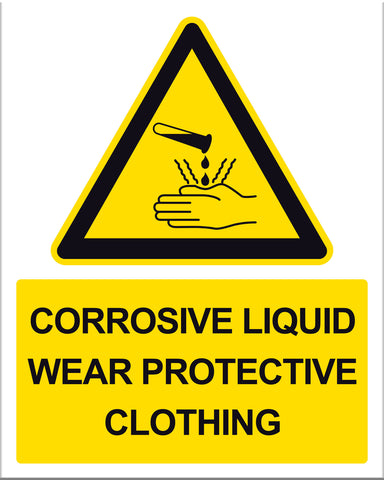 Caution Corrosive Liquid - Markit Graphics
