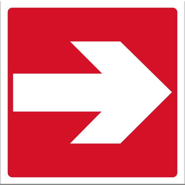 Arrow Red Sign