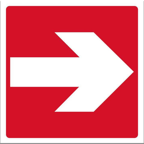 Arrow Red Sign-PVC General Signs-Markit Graphics Made in NZ
