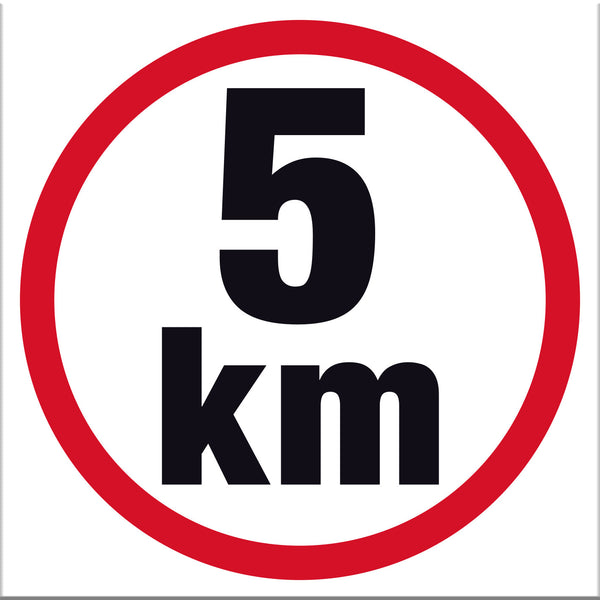 5 km Sign - Markit Graphics