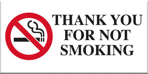 Thank you for not Smoking